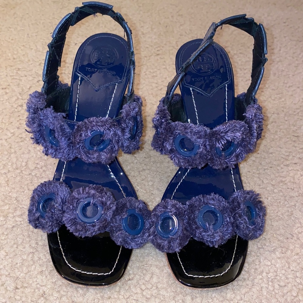 Tory Burch Blue pumps/wedges size 7.5